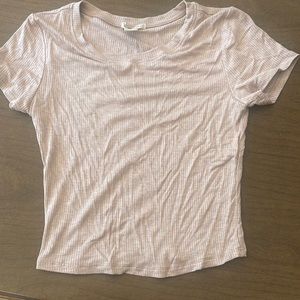 light pink crop top